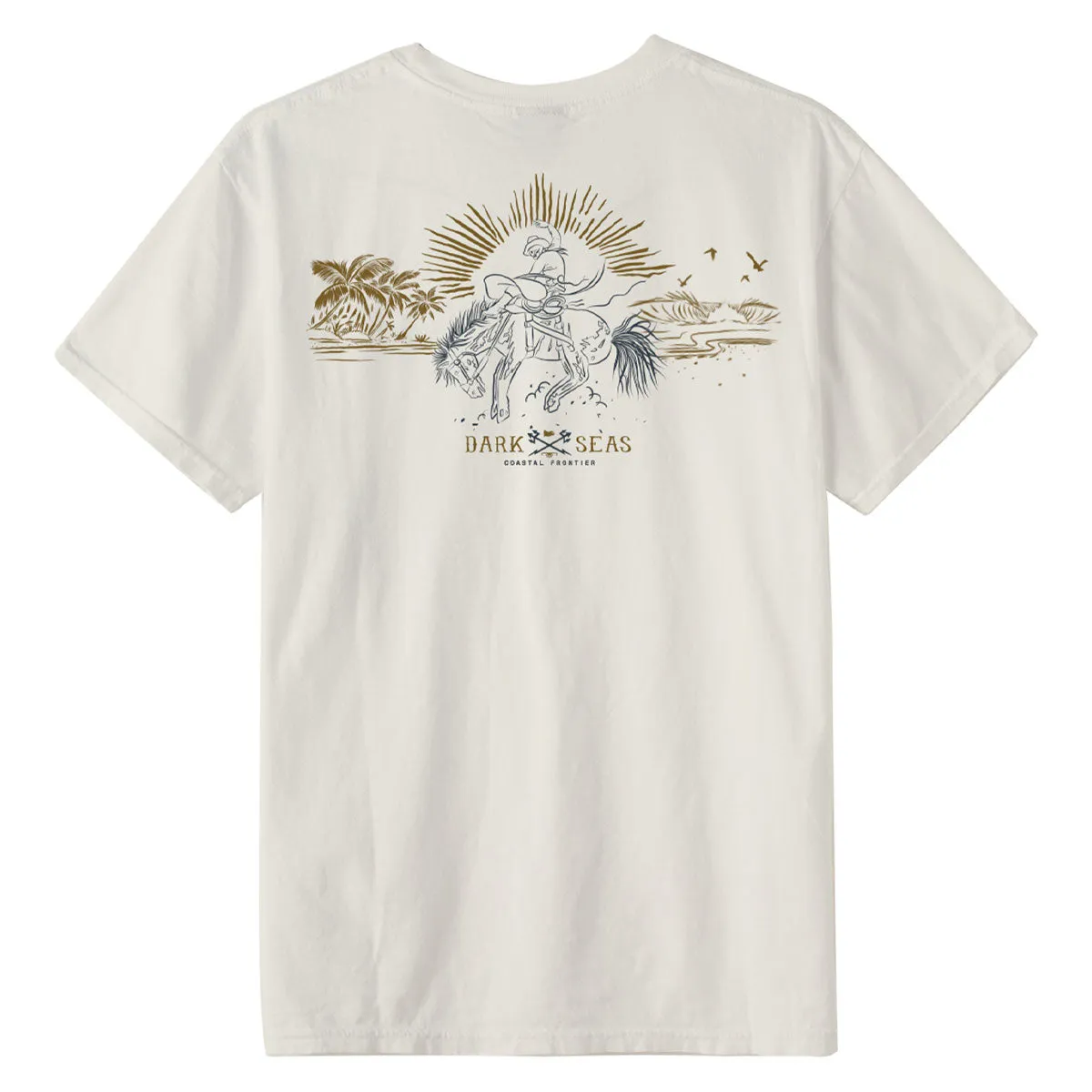 First Aid Kits Dark Seas Reinforced T-Shirt - Antique White Plants
