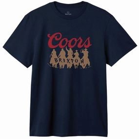 First Aid Kits Brixton x Coors Bandit T-Shirt - Navy Kindergarten Gear