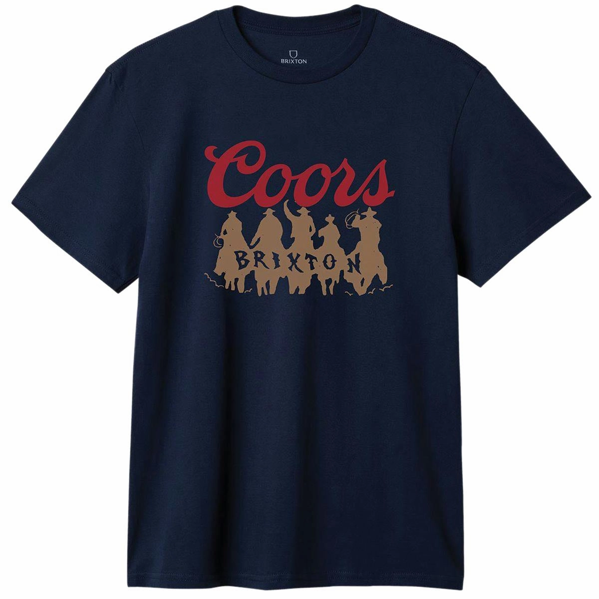 First Aid Kits Brixton x Coors Bandit T-Shirt - Navy Kindergarten Gear