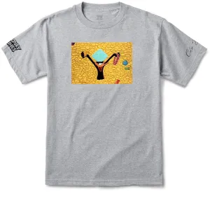 Fit Guide Color Bars x Looney Tunes Riches T-Shirt - Heather Grey Hair Styling