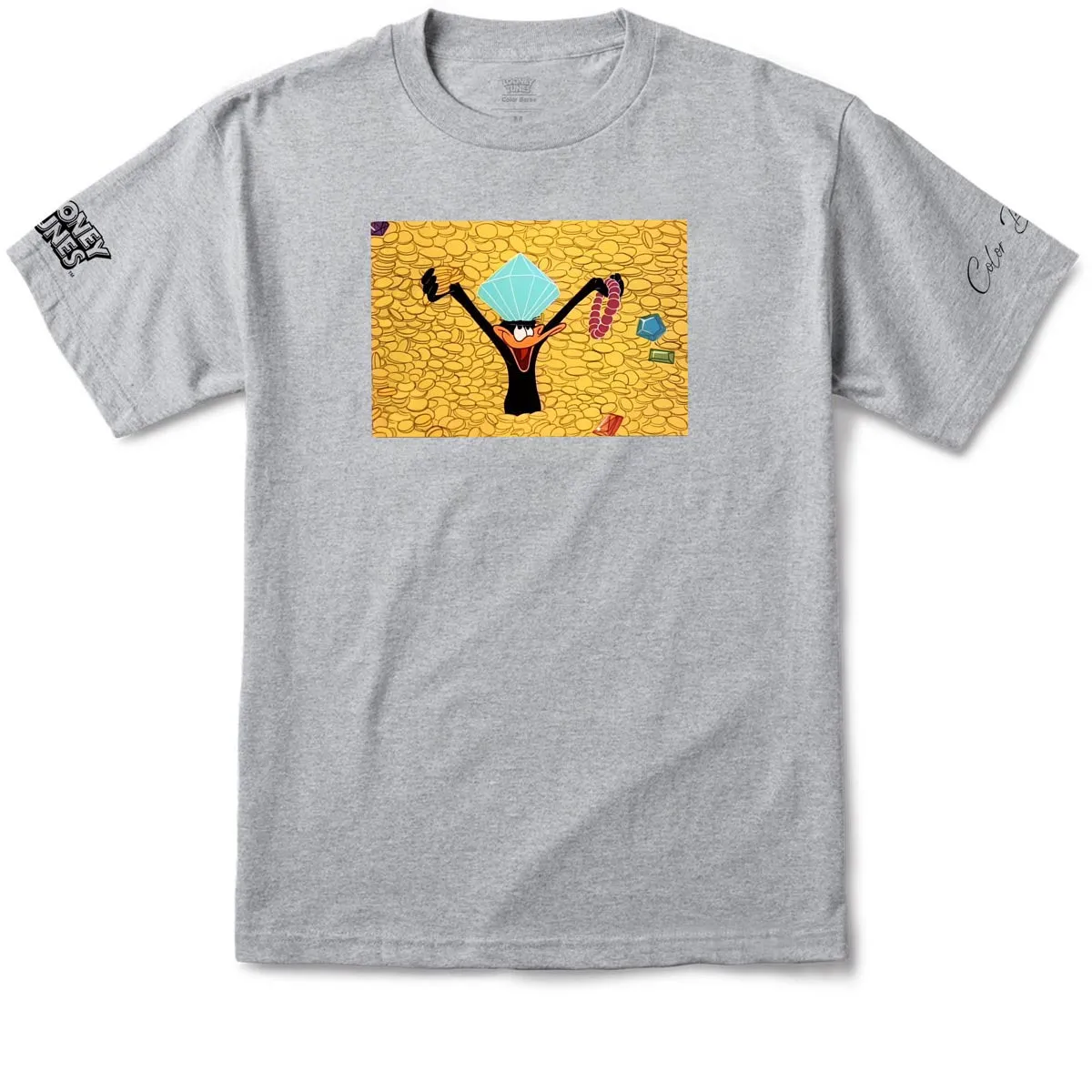 Fit Guide Color Bars x Looney Tunes Riches T-Shirt - Heather Grey Hair Styling