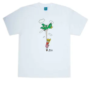 Fit Guide Frog Bird Girl T-Shirt - White Bar Supplies