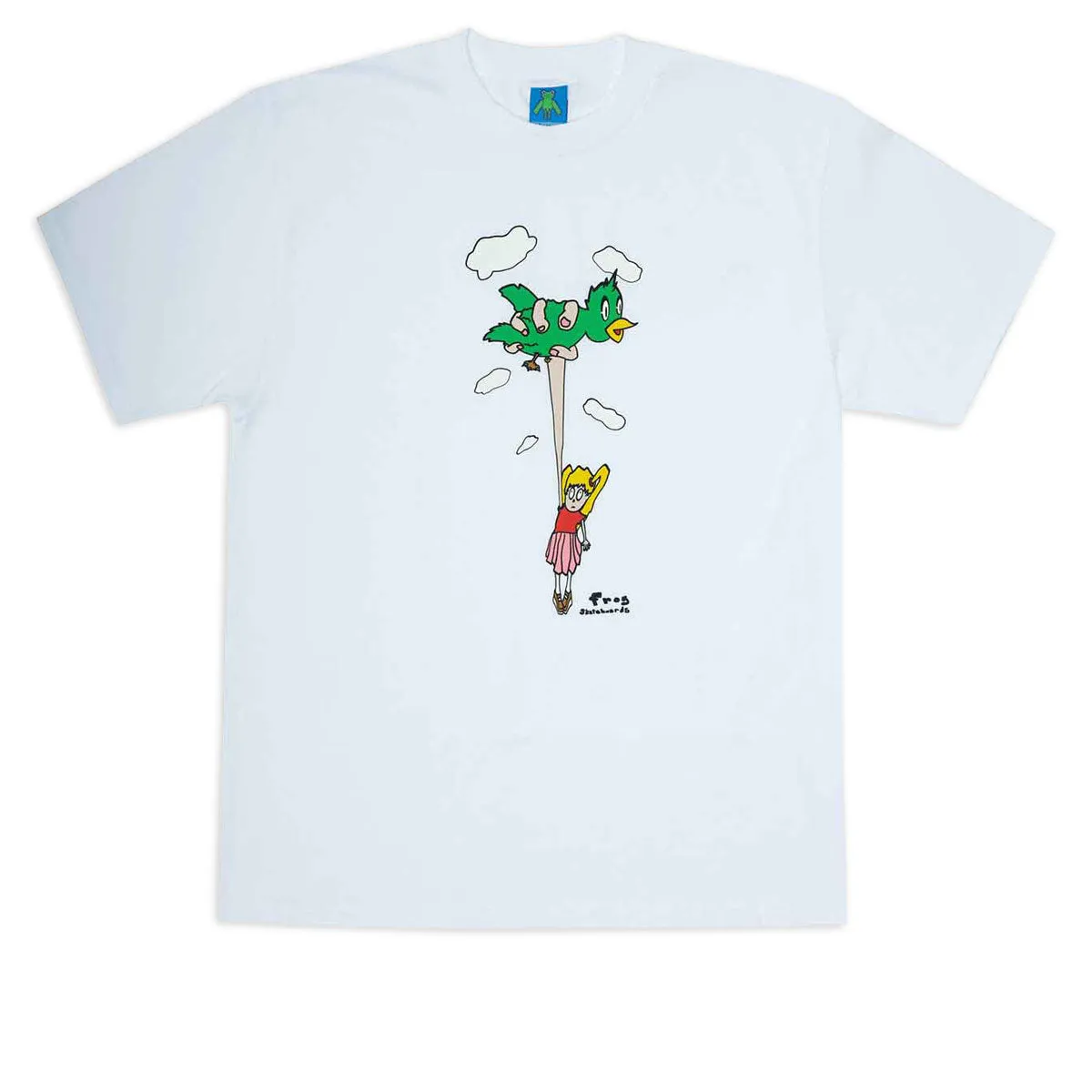 Fit Guide Frog Bird Girl T-Shirt - White Bar Supplies