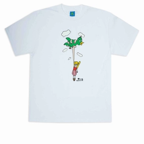Fit Guide Frog Bird Girl T-Shirt - White Bar Supplies