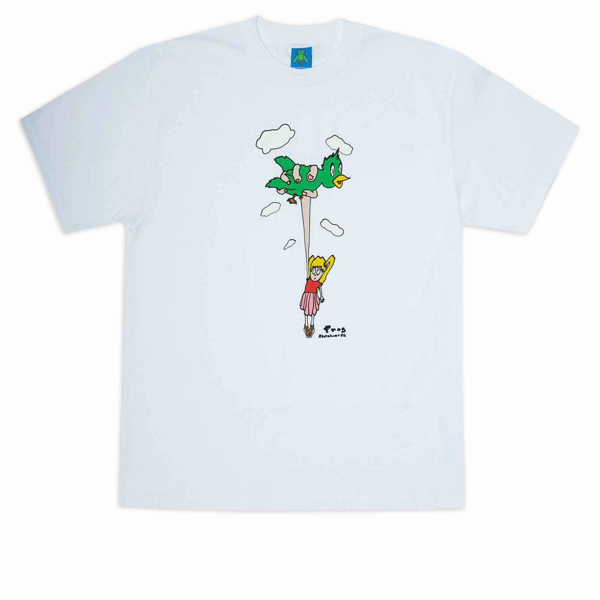 Fit Guide Frog Bird Girl T-Shirt - White Bar Supplies