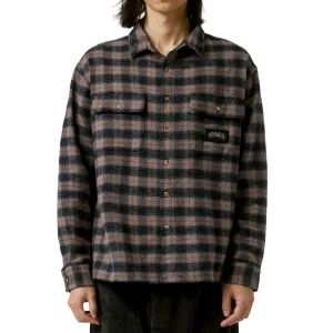Fitness Gear Former Manners Plaid Long Sleeve Shirt - Taupe Toner