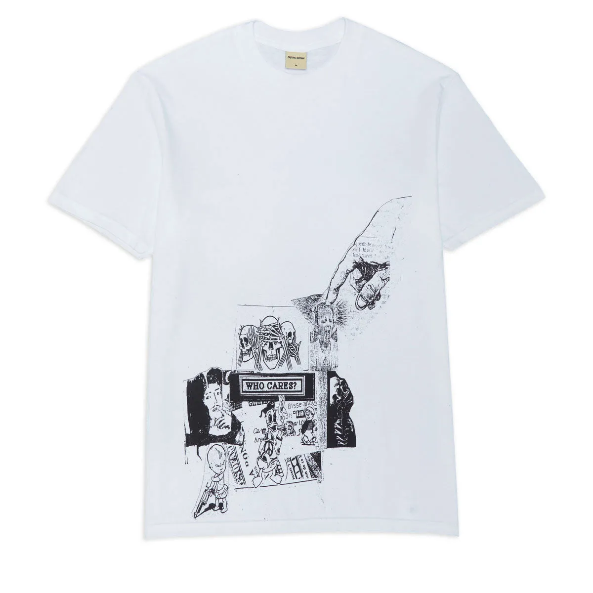 Fitness Trackers Fucking Awesome Who Cares T-Shirt - White Comics