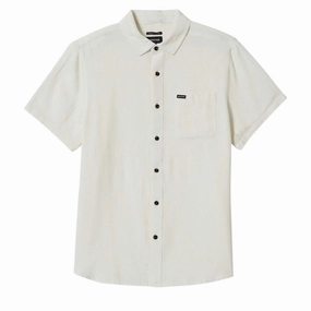 Fitness Trackers Brixton Charter Organic Cotton Shirt - Egret White Unisex Clothing