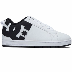 Flights DC Court Graffik Shoes - White/Black/Black Spandex Stretch
