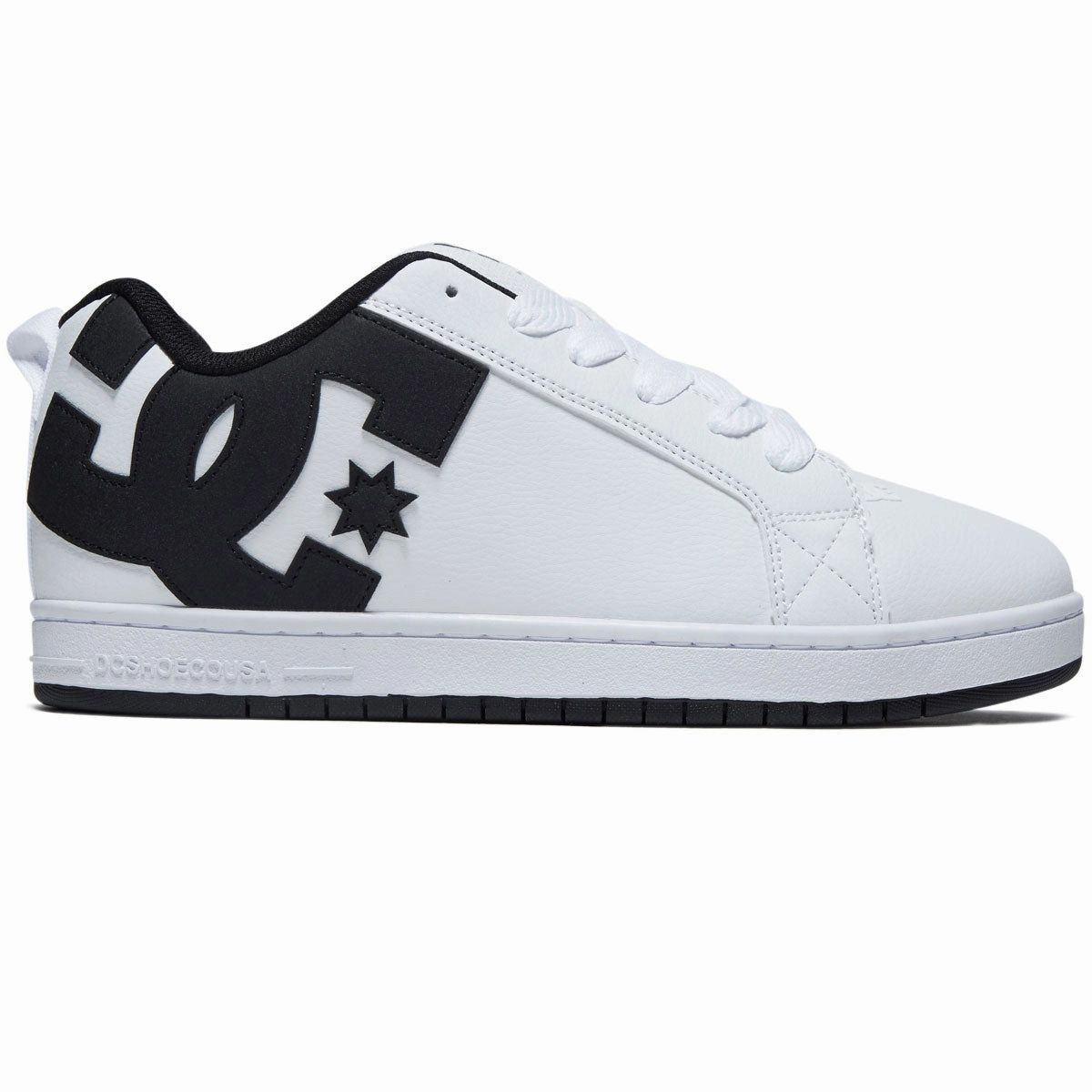 Flights DC Court Graffik Shoes - White/Black/Black Spandex Stretch