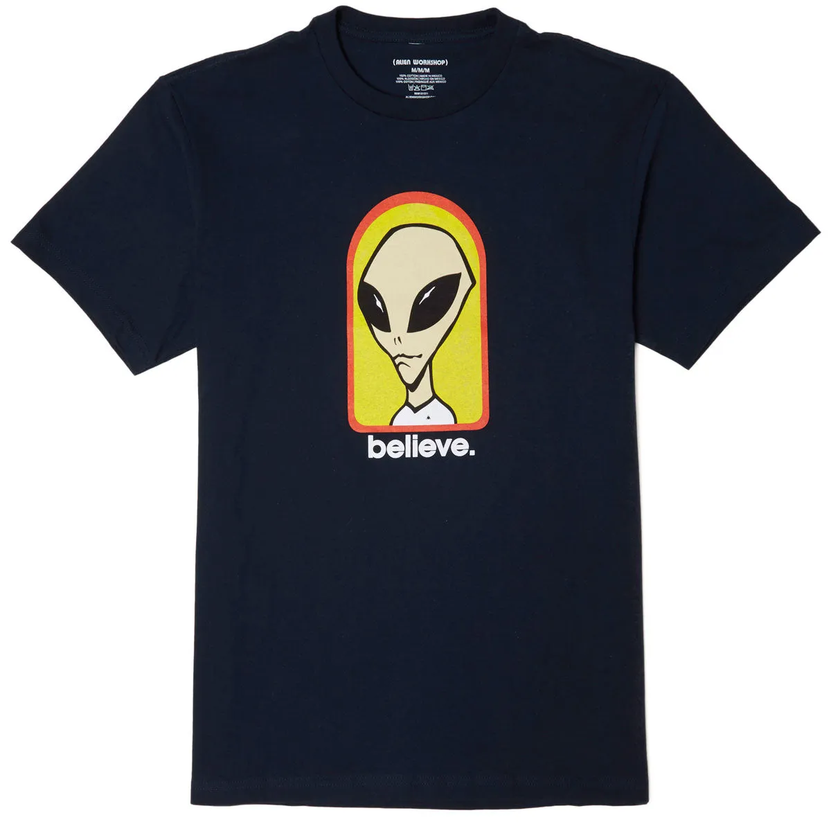 Flowers Alien Workshop Believe T-Shirt - Navy Yu-Gi-Oh!