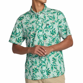 Flowers RVCA Morning Glory Shirt - Green Tea Socks
