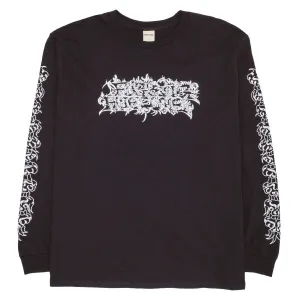 Football Cards Fucking Awesome Savie Long Sleeve T-Shirt - Black Tires