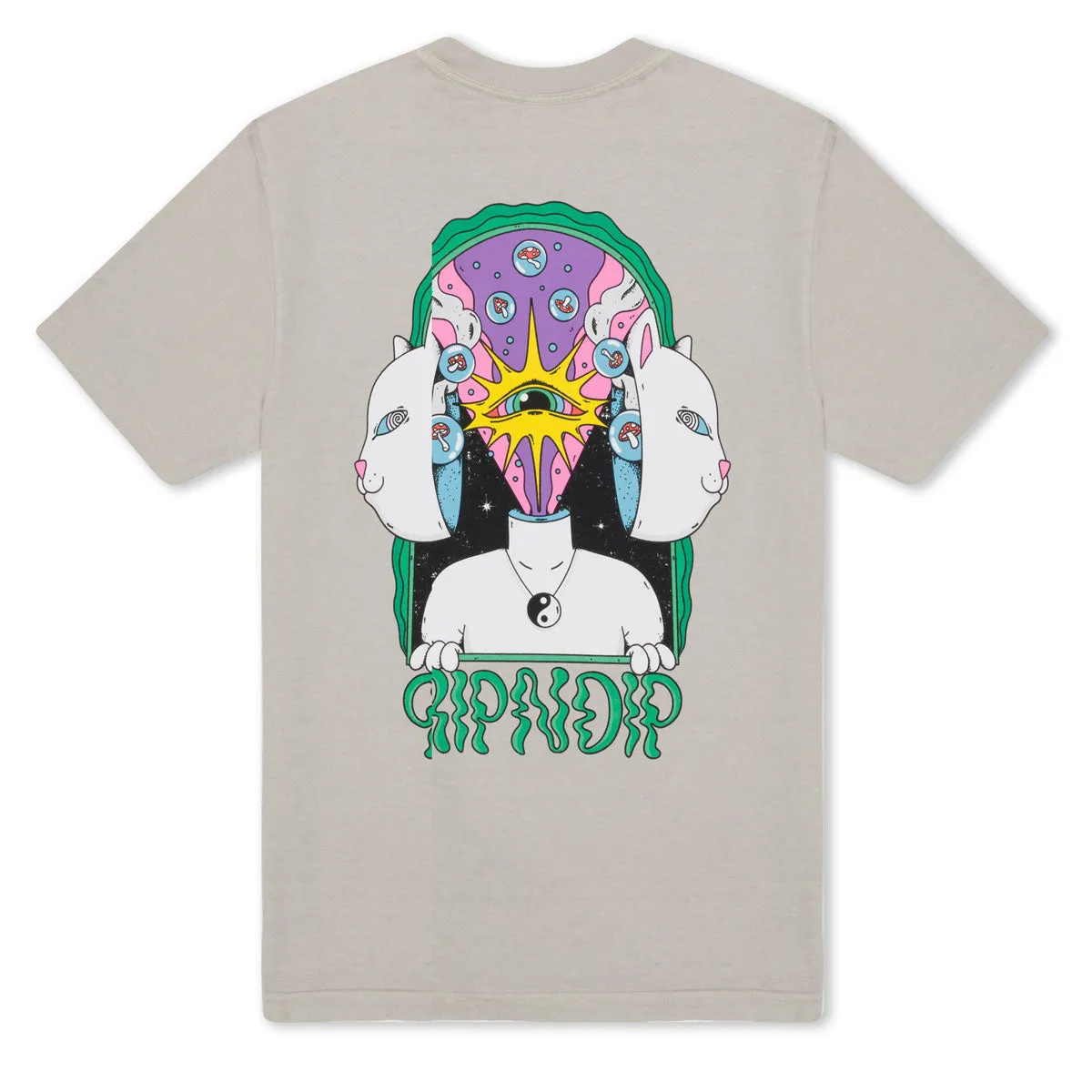 Football Cards RIPNDIP Mind Games T-Shirt - Sand Linen Apparel