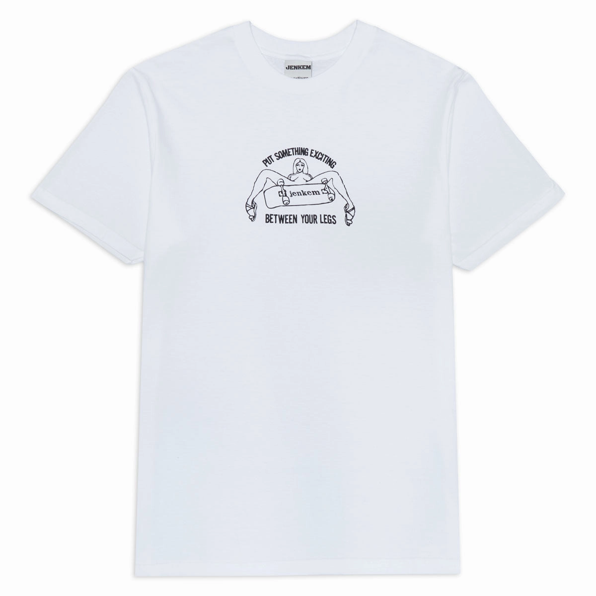 Footwear & Apparel Jenkem Legs T-Shirt - White Art