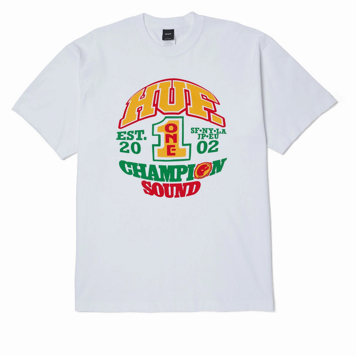 Footwear Basics HUF Champion Sound T-Shirt - White Lawn Mowers