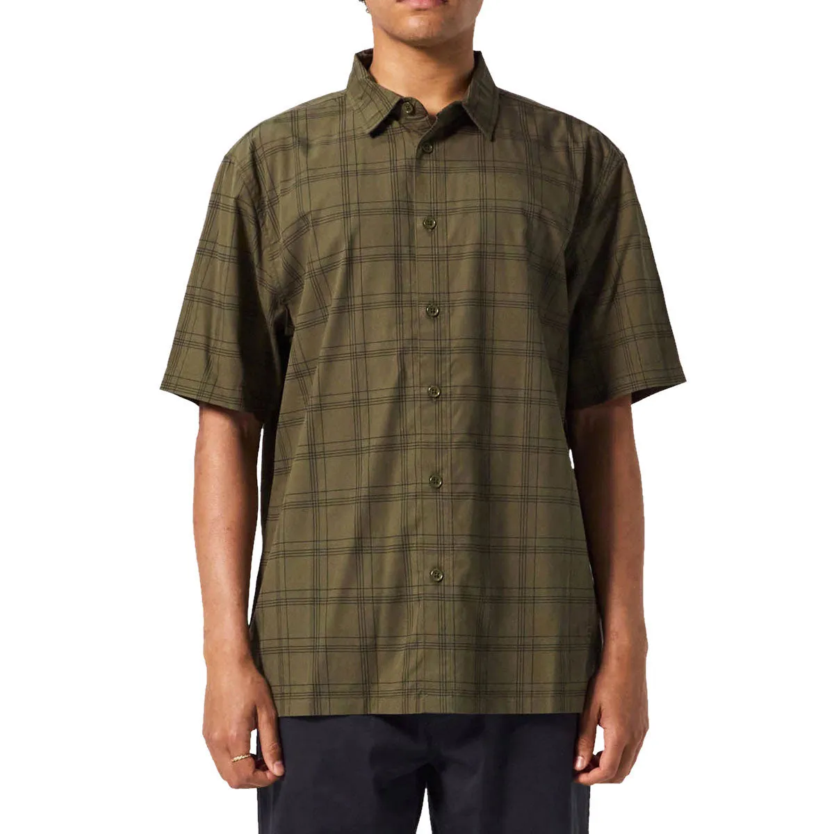 Former Windowpane Shirt - Olive Beauty Tools Pool Cleaners