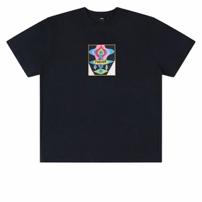 Former Droid Pastel T-Shirt - Black Groceries Trading Cards