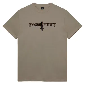 Fragrances Passport Screwed T-Shirt - Khaki Art Supplies