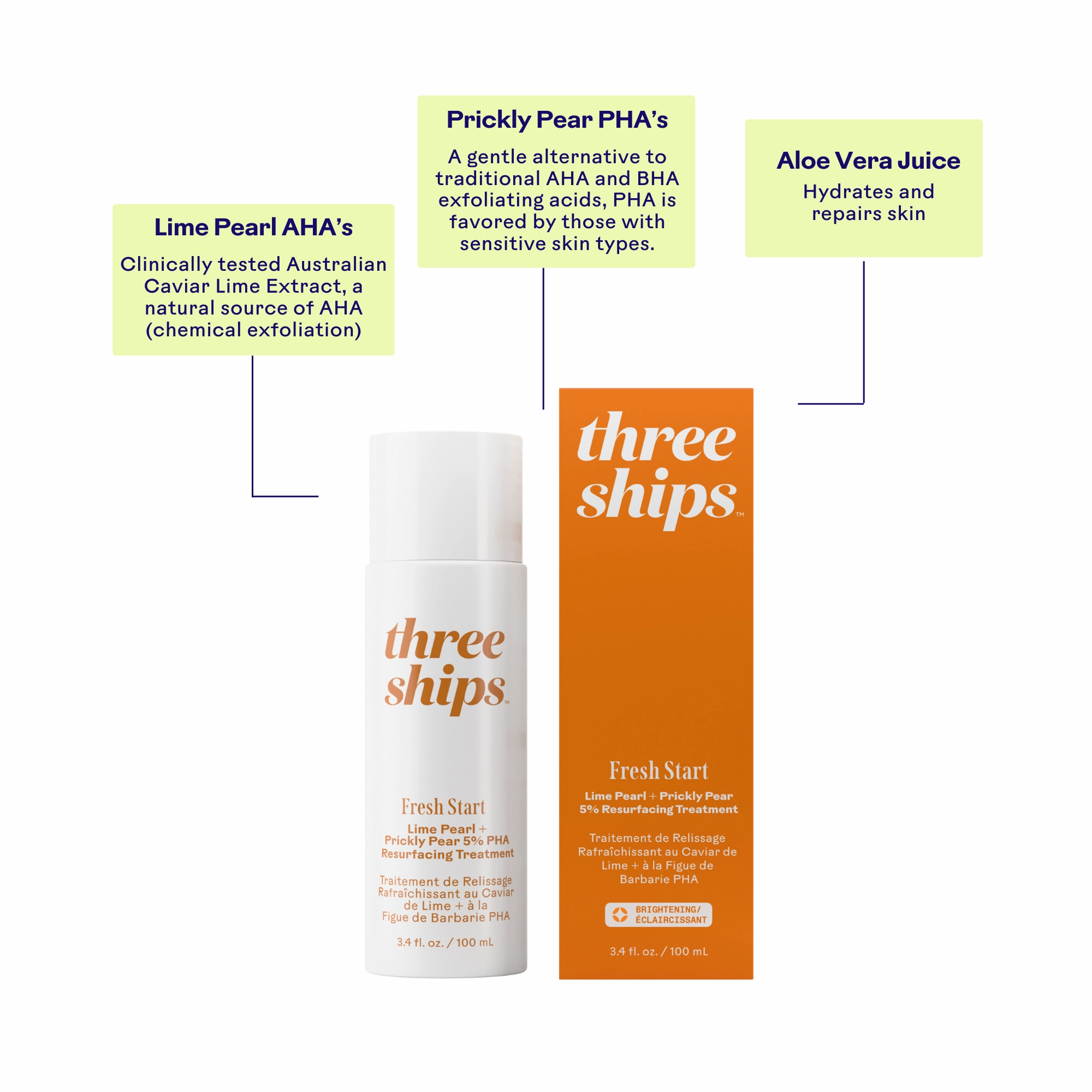 Fresh Start Lime Pearl   Prickly Pear 5% PHA Resurfacing Treatment