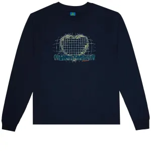 Frog I Love Music Long Sleeve T-Shirt - Blue Computers Party Favors