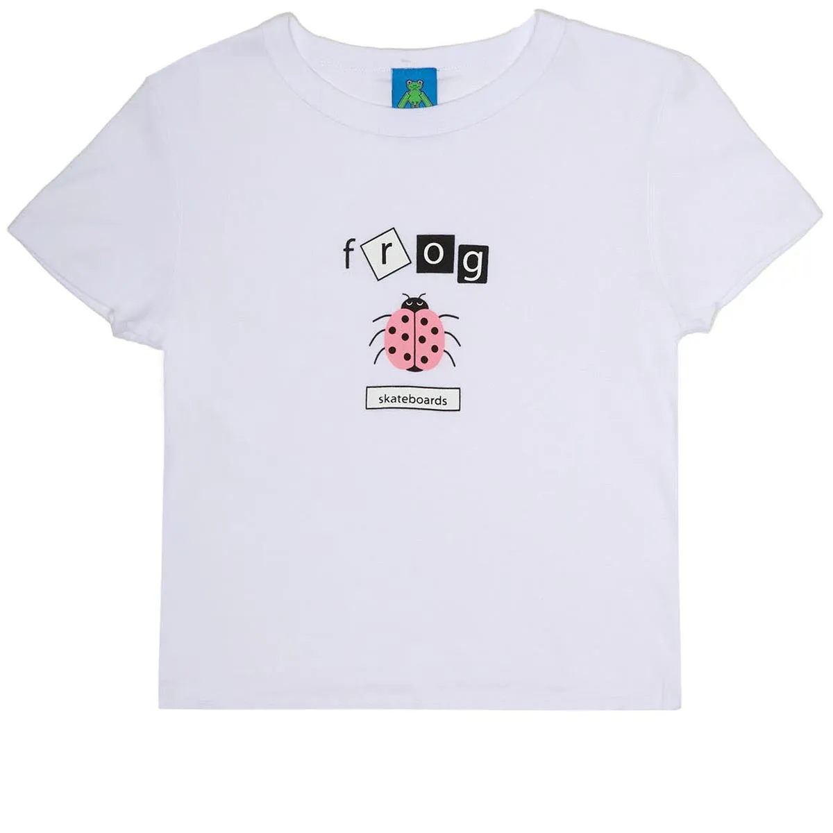 Frog Womens Lady Bug Baby T-Shirt - White Fashion Inspiration Music Production