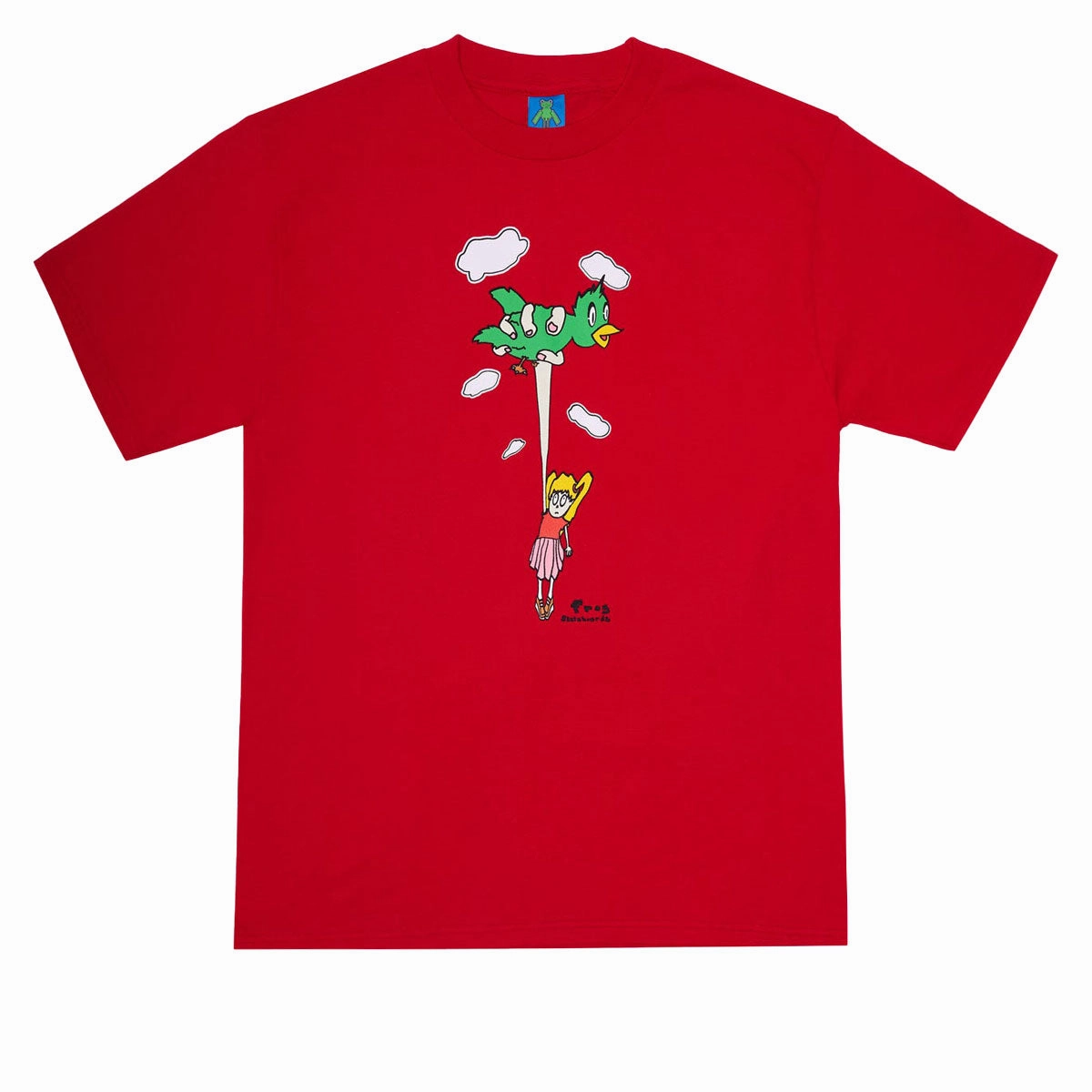 Frog Bird Girl T-Shirt - Red Personalized Banners