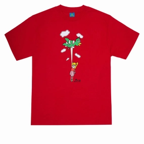Frog Bird Girl T-Shirt - Red Personalized Banners