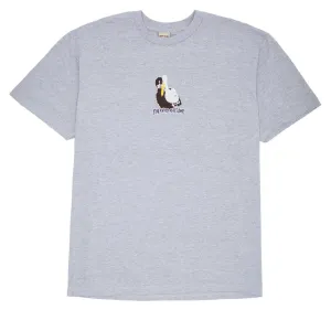 Fucking Awesome High Lonesome II T-Shirt - Heather Grey Cotton Clothing Bar Supplies