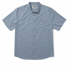 Games Salty Crew Micro Vibes Tech Woven Shirt - Deep Sea Festivals