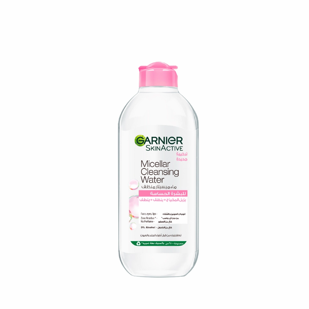 Garnier Micellar Water Facial Cleanser and Makeup Remover Pink for Sensitive Skin