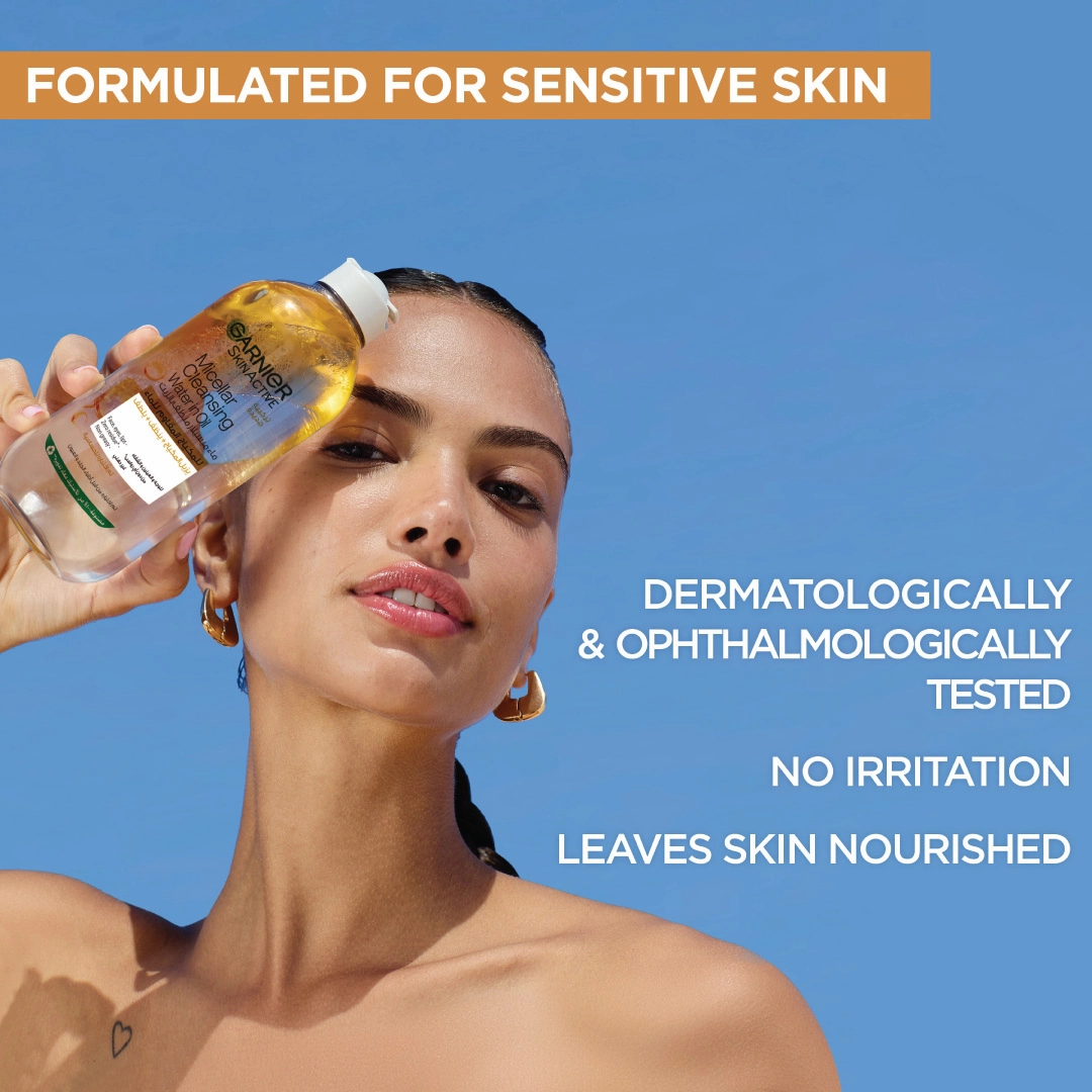 Garnier Micellar Water Oil-Infused Facial Cleanser And Waterproof Makeup Remover