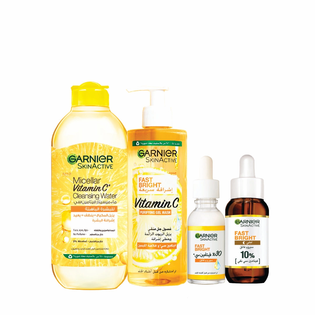 Garnier Vitamin C Face Wash, Serum & Micellar Bundle At 25% Off
