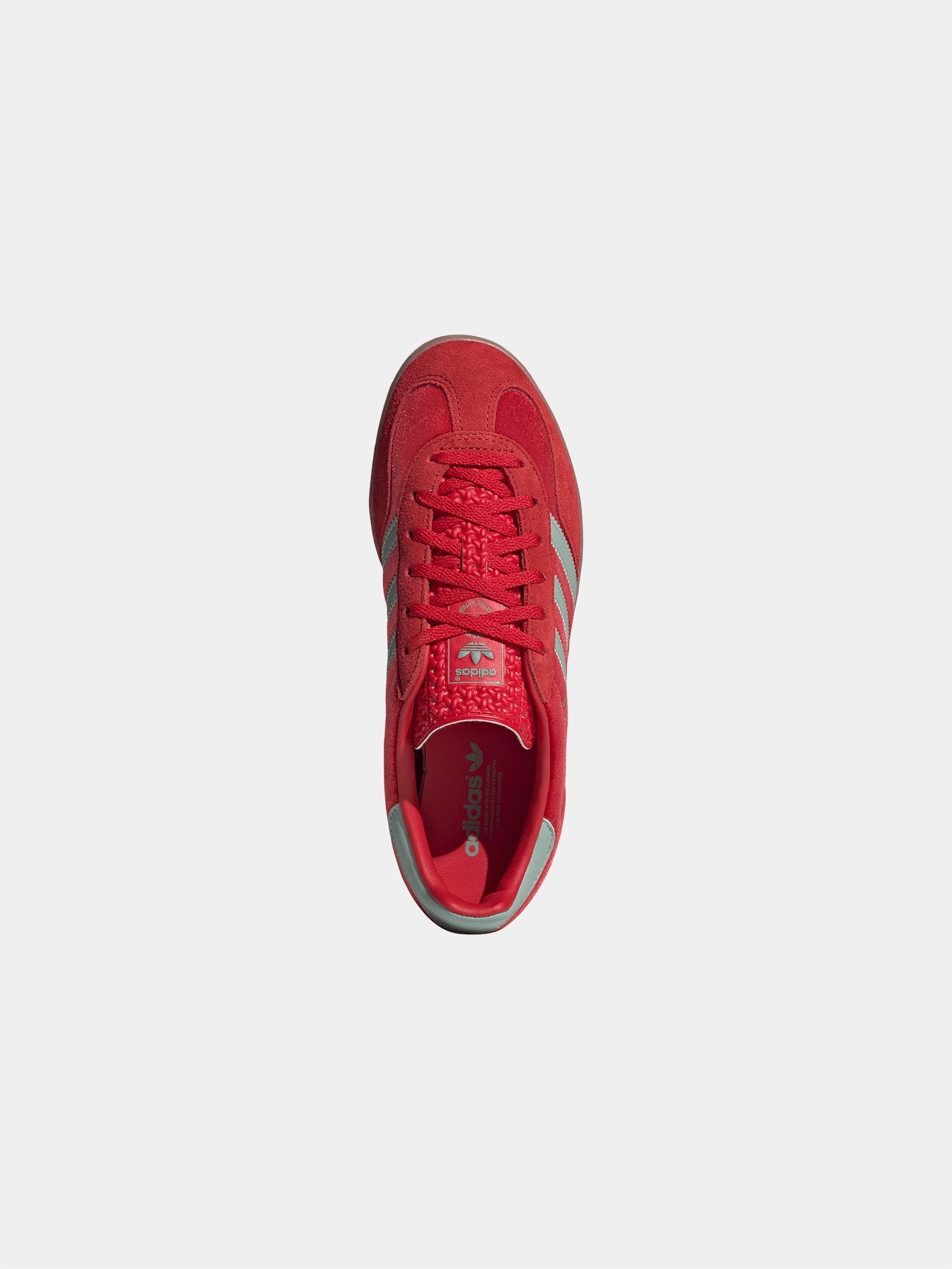 Gazelle Indoor "Better Scarlet Hazy Green" Flexible Lacing