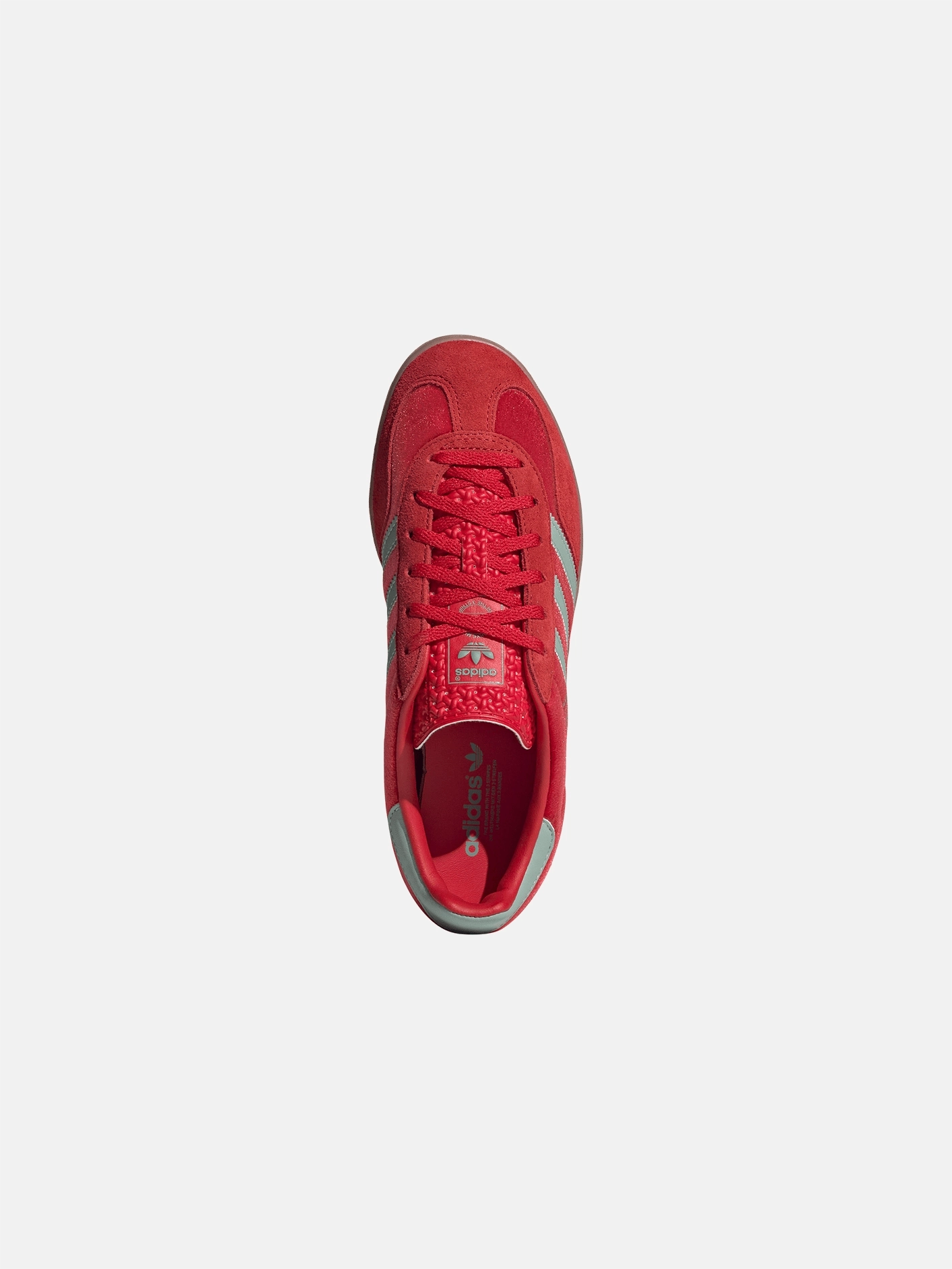 Gazelle Indoor "Better Scarlet Hazy Green" Flexible Lacing