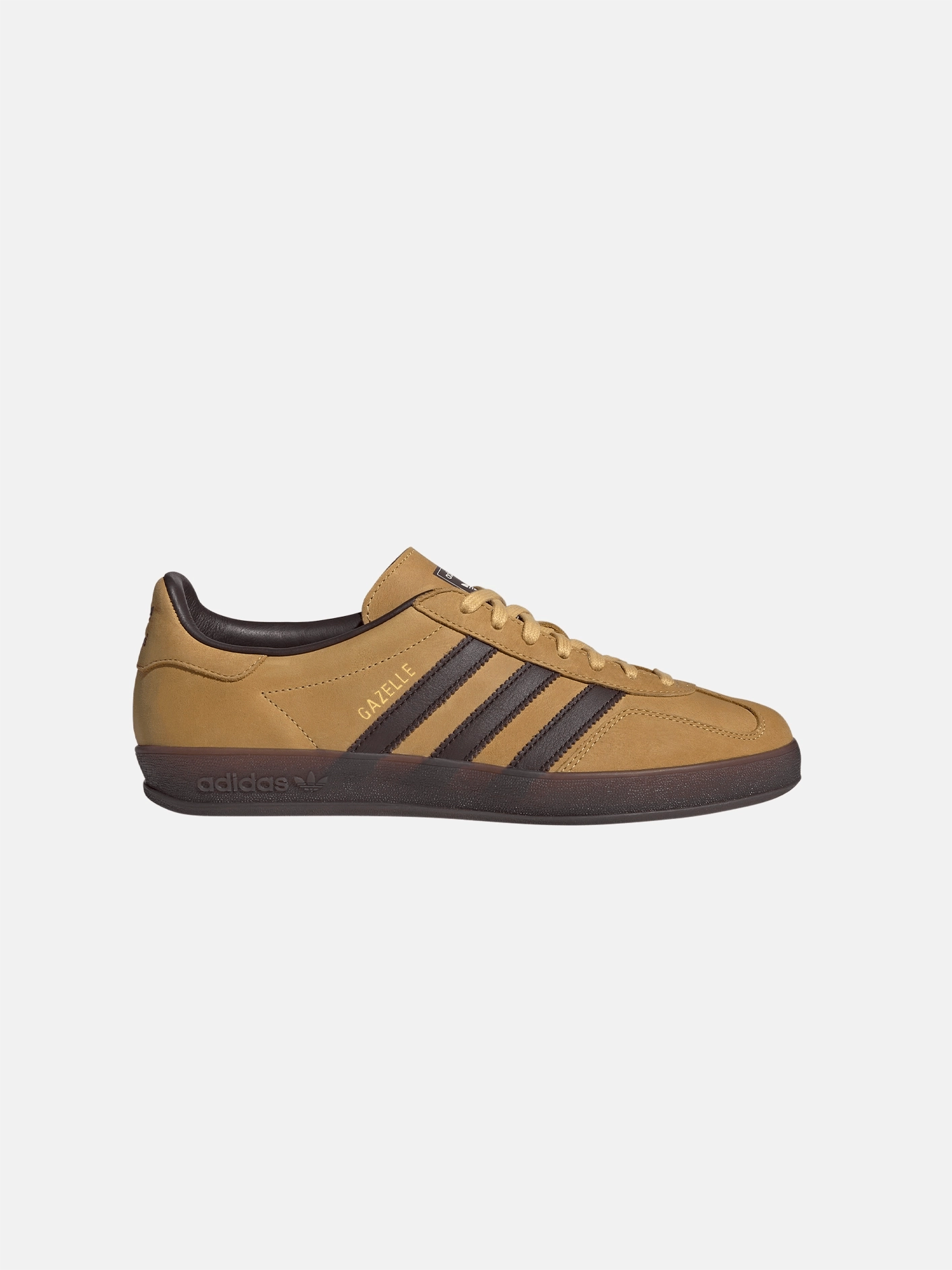 Knit Upper Gazelle Indoor "Oat Dark Brown"