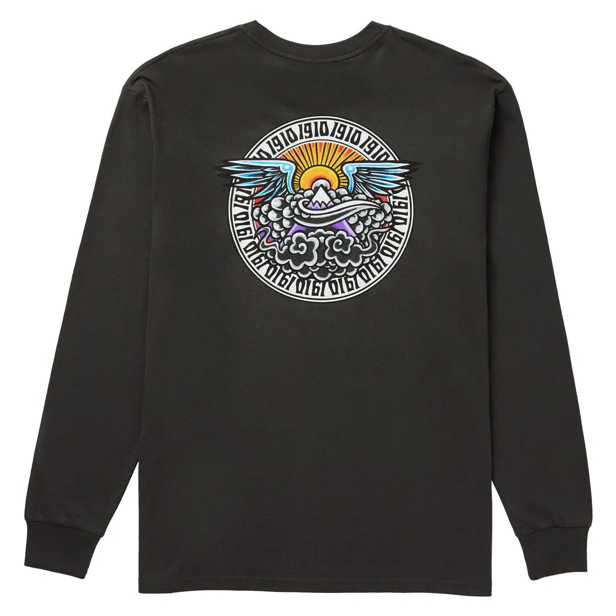 Gift Wrapping 1910 Daybreak Long Sleeve T-Shirt - Vintage Black All-Gender Fashion