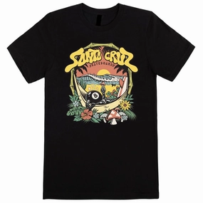 Gift Ideas Santa Cruz Womens Winkowski 8Baller Trip Front T-Shirt - Black Sports Cards