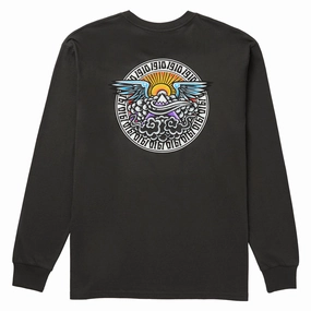 Gift Wrapping 1910 Daybreak Long Sleeve T-Shirt - Vintage Black All-Gender Fashion