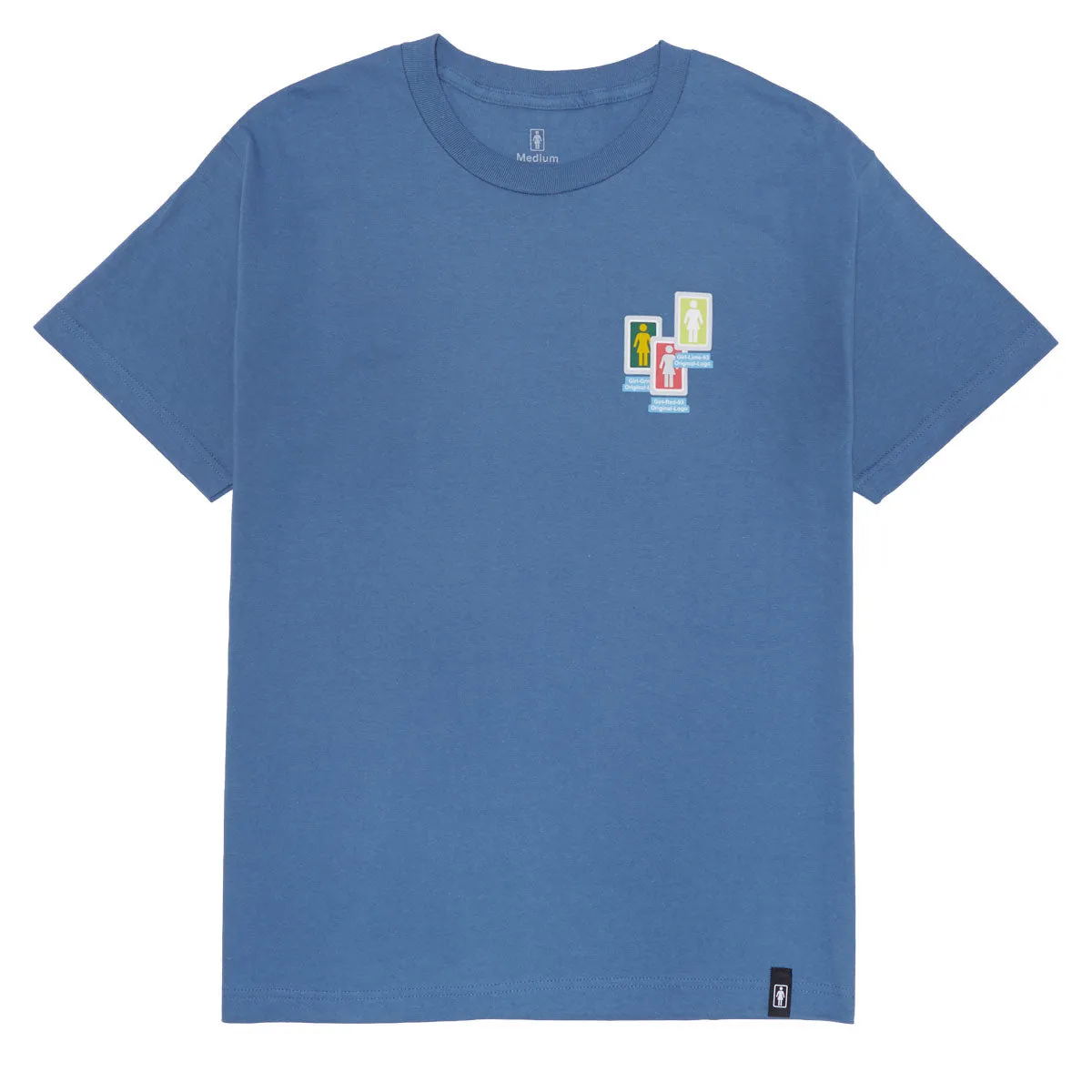 Girl Desktop Chaos T-Shirt - Harbor Blue Men's Grooming Party Wear