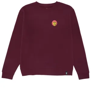 Girl Gonz Crewneck Sweatshirt - Burgundy Dish Soap Modern Fashion