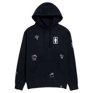 Girl x Hello Kitty All Over Hoodie - Navy Textbooks Cards
