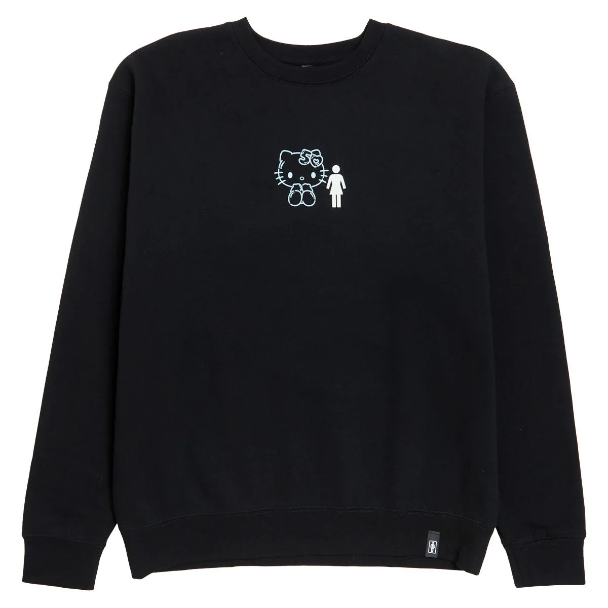 Girl x Hello Kitty Partners Crew Sweatshirt - Black Dolls Year-Round Basics