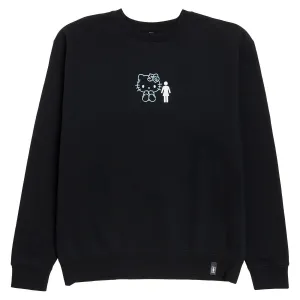 Girl x Hello Kitty Partners Crew Sweatshirt - Black Dolls Year-Round Basics