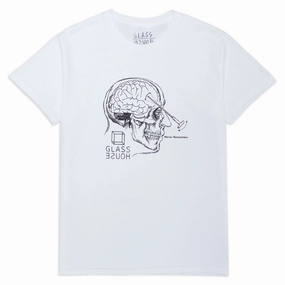 Glass House Lobotomy T-Shirt - White Holiday Collection Fitness Trackers