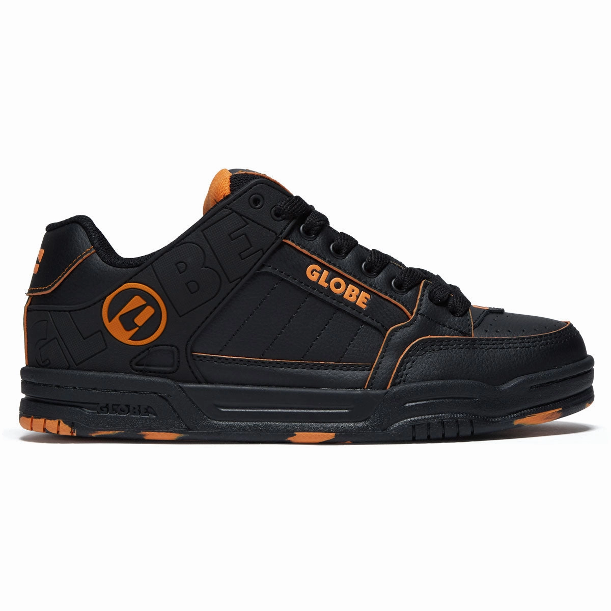 Globe Tilt Shoes - Black/Orange/Mosaic Hospitality Supplies Car Audio