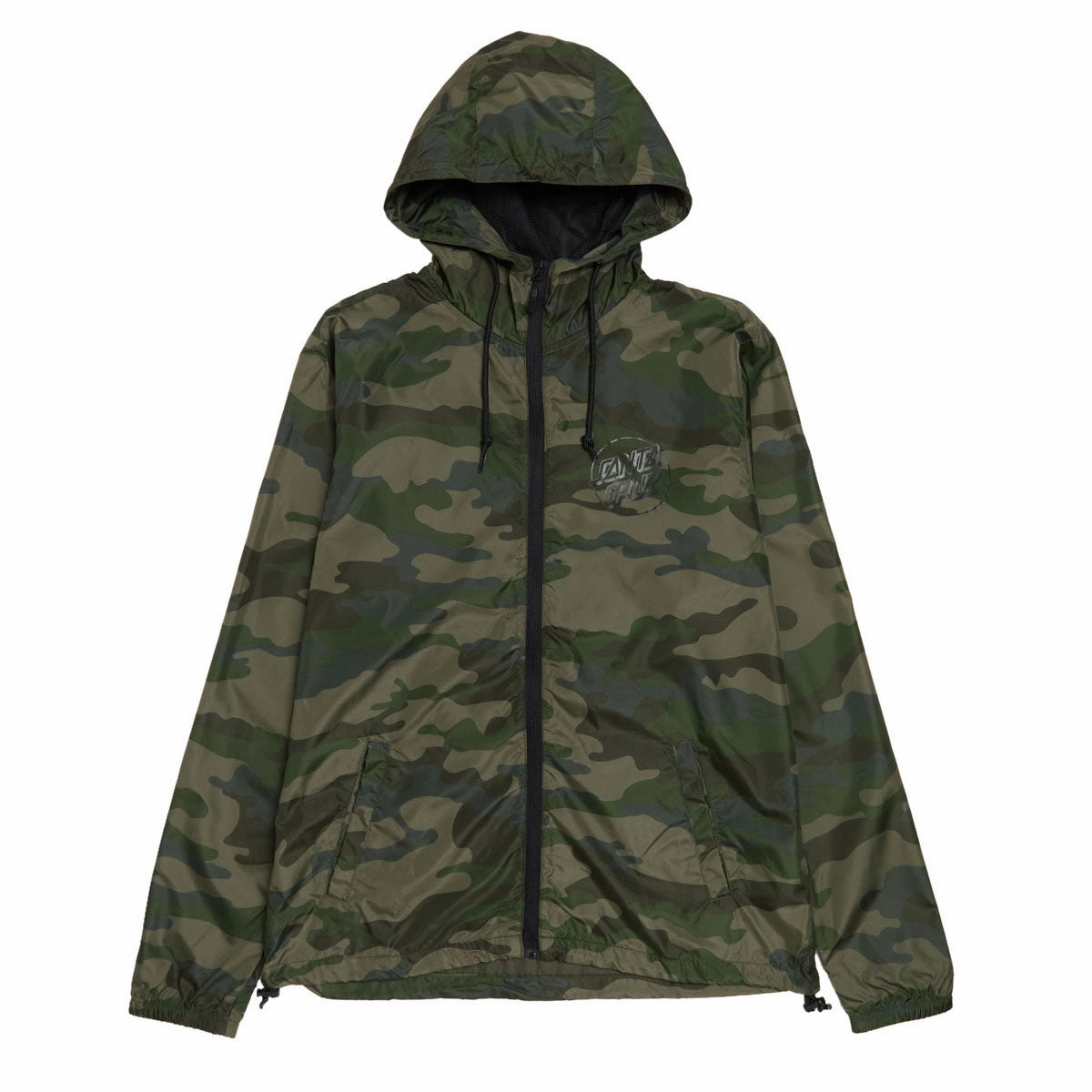Gloves Santa Cruz Opus Dot Chest Hooded Windbreaker Jacket - Forest Camo Health & Wellness