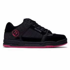 GPS Devices Globe Tilt Shoes - Black/Black/Pink Embroidered Details