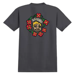 Graphic Design Krooked Krooked Mg T-Shirt - Charcoal Vitamins