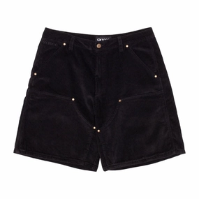 Graphic Design GX1000 Double Knee Corduroy Shorts - Black Costumes